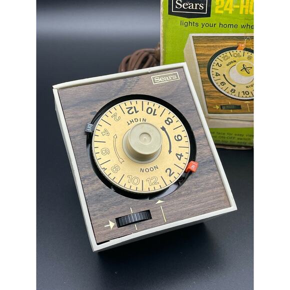 Vintage Sears Kenmore 24 Hour Automatic Timer COMPLETE with Manual SOLD AS IS - Picture 2 of 12